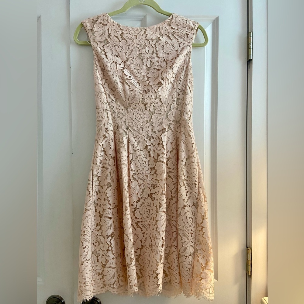 Ivory Cream Classic Lace Dress Vince Camuto 6